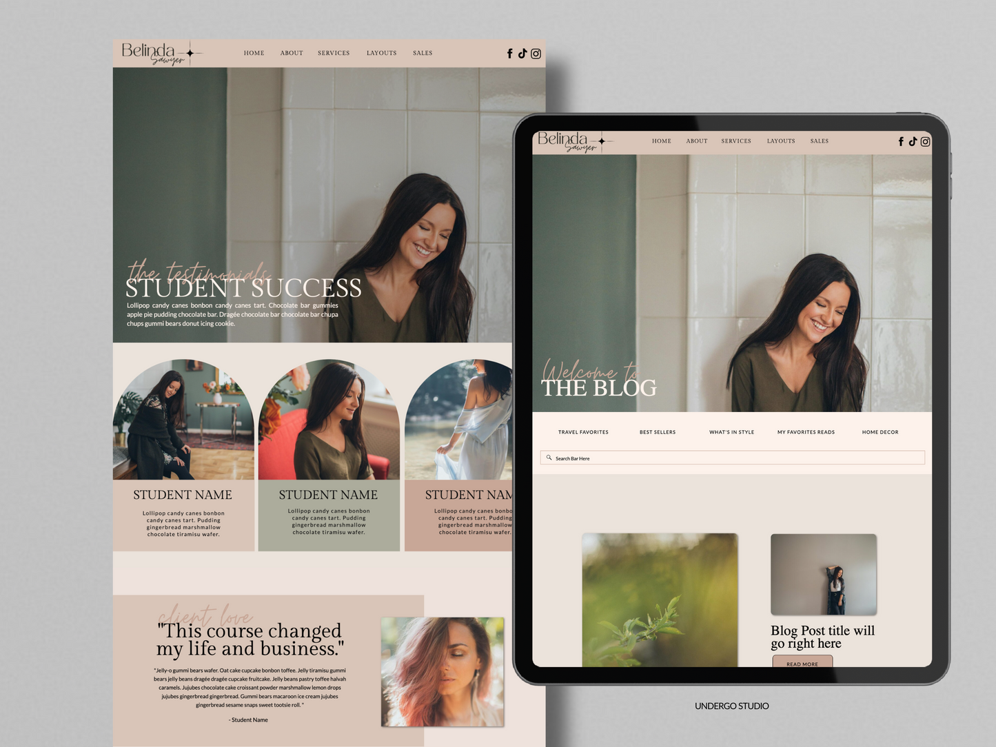 Belinda Coach, Creator Showit Website Template - Done-for-You, Premium, Customizable, Drag and Drop Website Template, No Coding Required!