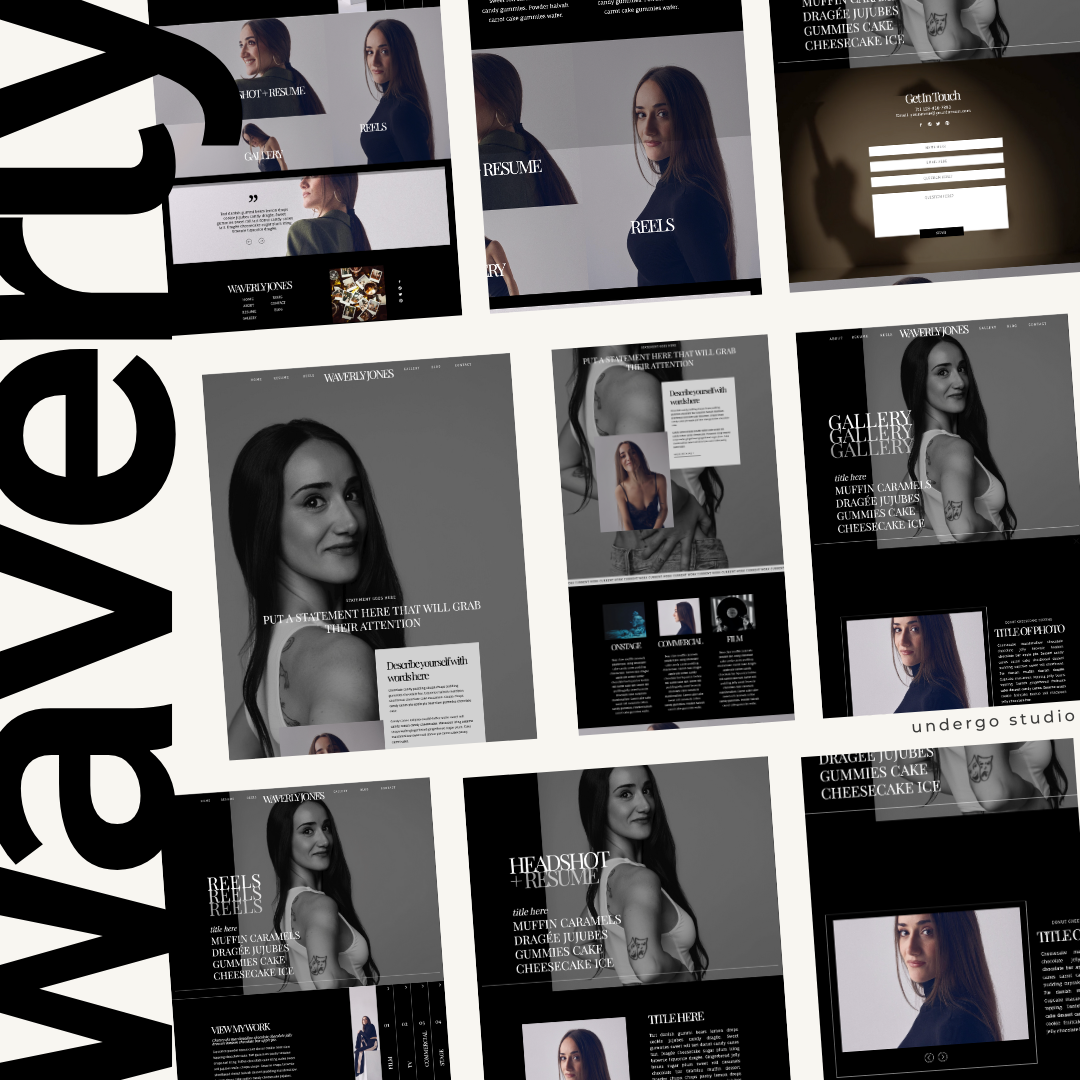 Waverly Actor, Artist, Dancer, Creative Showit Template